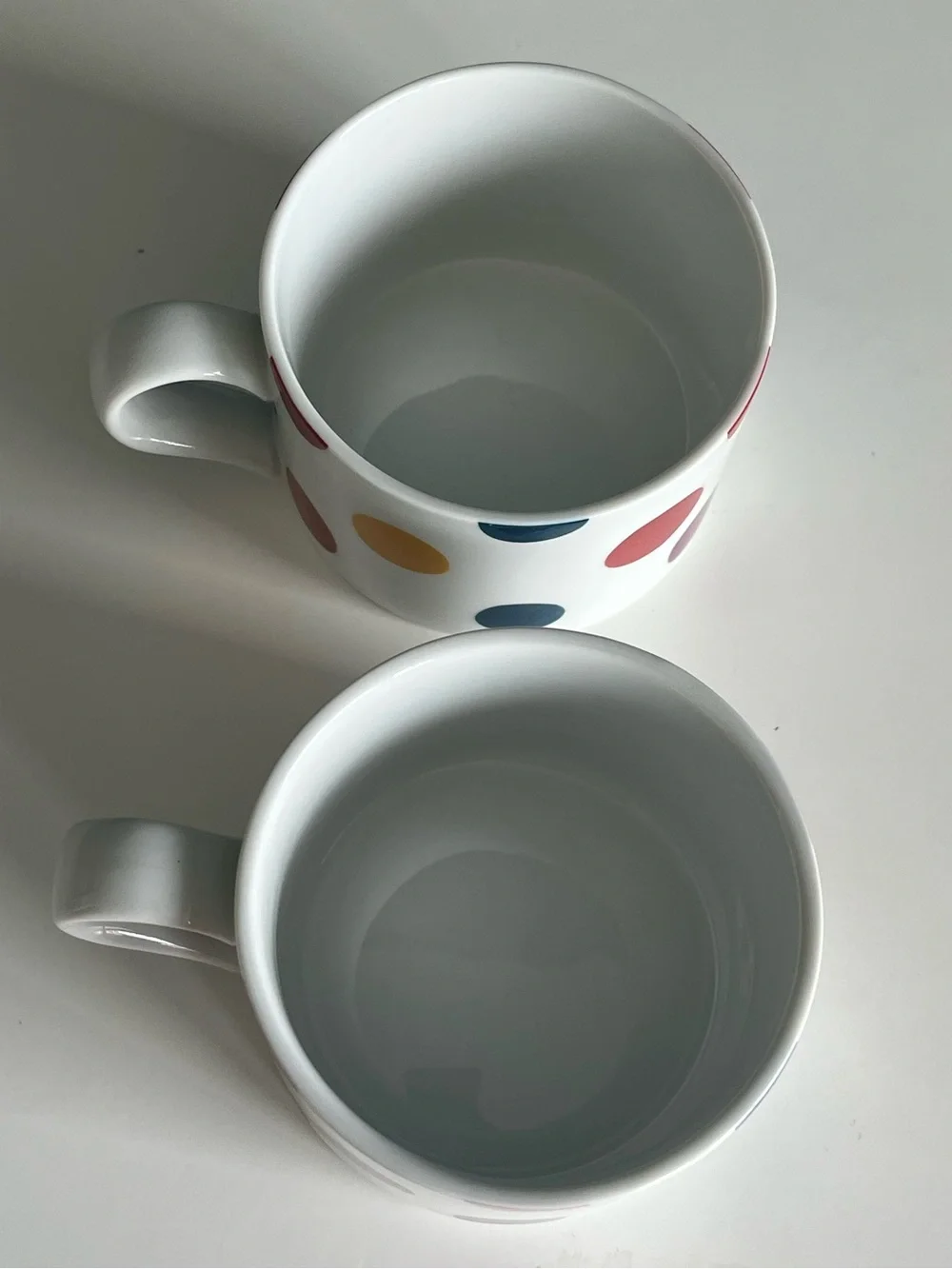 World Market Stackable Polka-Dot Tea Set with Teapot Teacups & Saucers